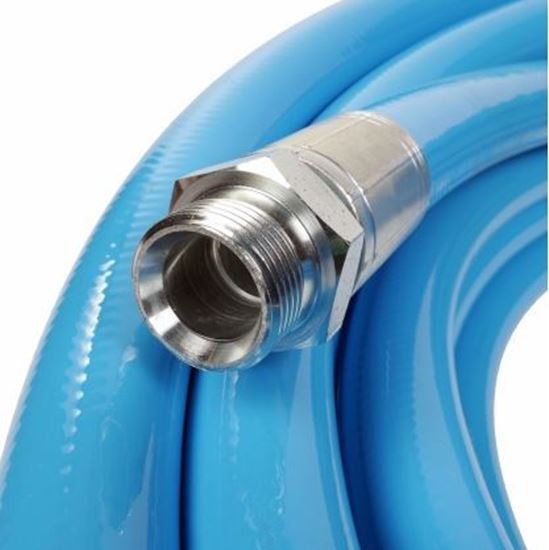 Billede af SOLUS KLOAKSPULESLANGE 1/2" X 50 M
Termoplastisk kanalspuleslange, som er særdeles slidstærk og modstandsdygtig over for tryk og ridser. Den beholder sin gode fleksiibilitet i koldt vejr. Kanalspuleslangens blå slidlag er limet på krydsvævsforstærkningen