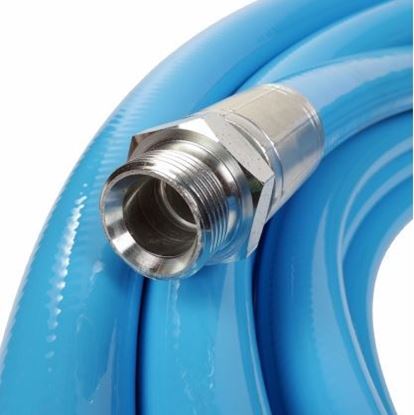 Billede af SOLUS KLOAKSPULESLANGE 3/4" X 60 M
Termoplastisk kanalspuleslange, som er særdeles slidstærk og modstandsdygtig over for tryk og ridser. Den beholder sin gode fleksiibilitet i koldt vejr.Kanalspuleslangens blå slidlag er limet på krydsvævsforstærkningen