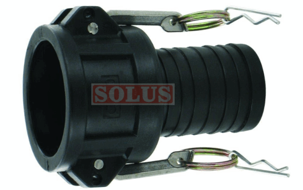 3" C camkobling PP Slangestuds(75mm) hun Camlock