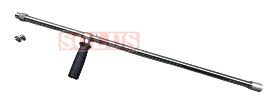 Rustfri stållanse med håndtag og 2 dyser ML210-510, 820 mm