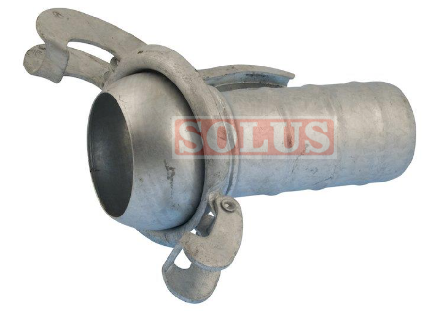 Bauer 4" hankobling med slangeende 101.6mm (108)