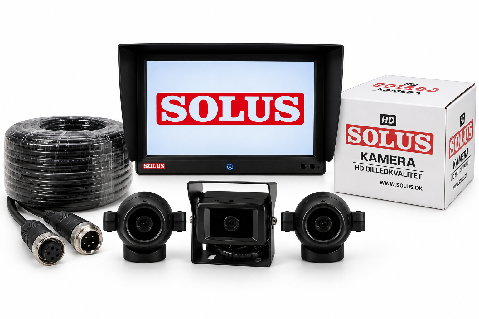 SOLUS AI sikkerheds kamerasystem komplet kit 10" touch