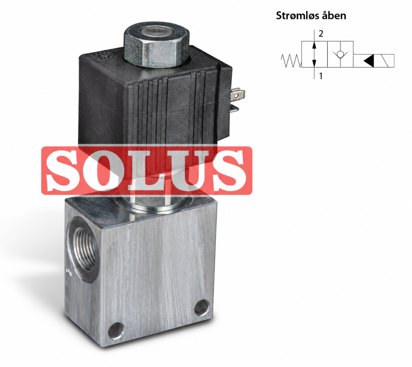 2/2-vejsventil NO strømløs åben 3/8" 40l/min