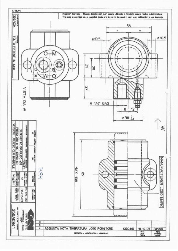 Bremsecylinder - Billede 2